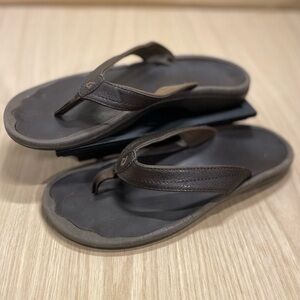 Olukai Women´s Ohana Beach Sandals Brown Size 8